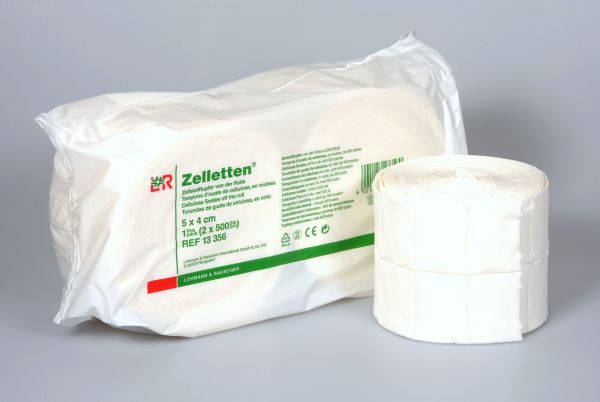 Zelletten Tupfer, 5 x 4cm, Rollen
