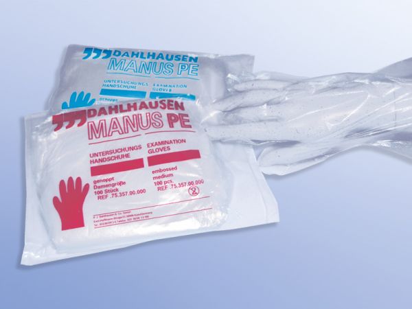 HANDSCHUHE PE Herren gehämmert Polybtl.