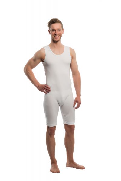 SUPRIMA Pflegebody m.Bein o.Arm m.RV weiss M