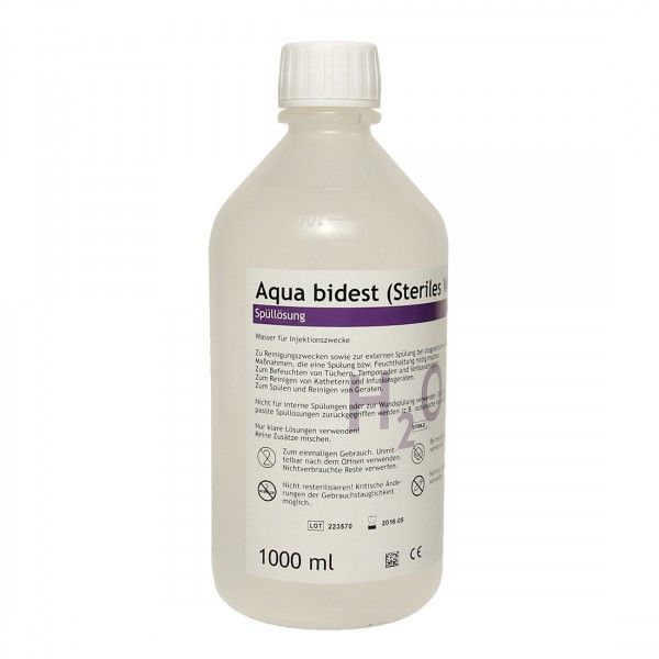 Aqua Bidest Spüllösung, 1000ml