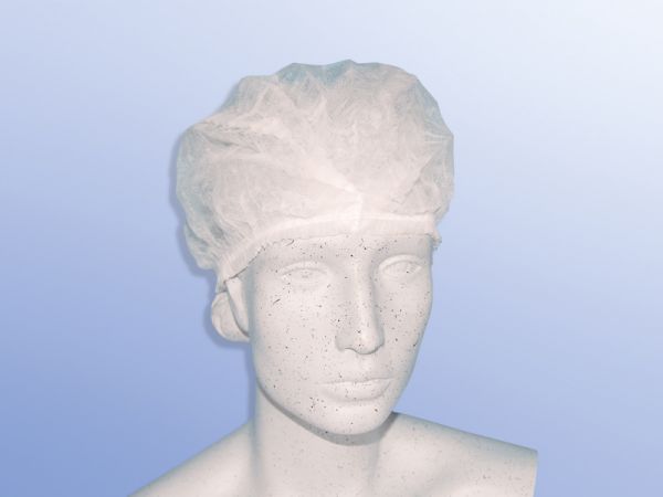 OP-HAUBE Bouffant Flex weiß