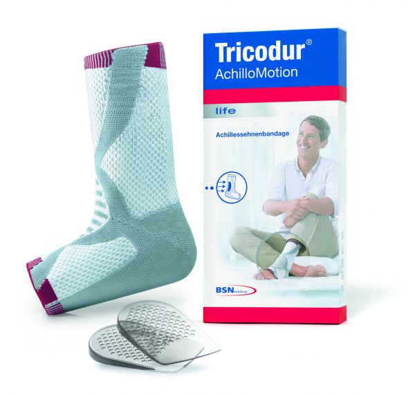 Tricodur® AchilloMotion, Gr. S, weiß/grau/rot