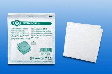 NOBATOP 8 Kompressen 10x10 cm steril