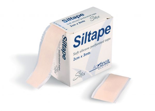 Siltape®, perfor. Silikonpflaster, 2cm x 3m