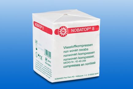 NOBATOP 8 Kompressen 10x20 cm unsteril