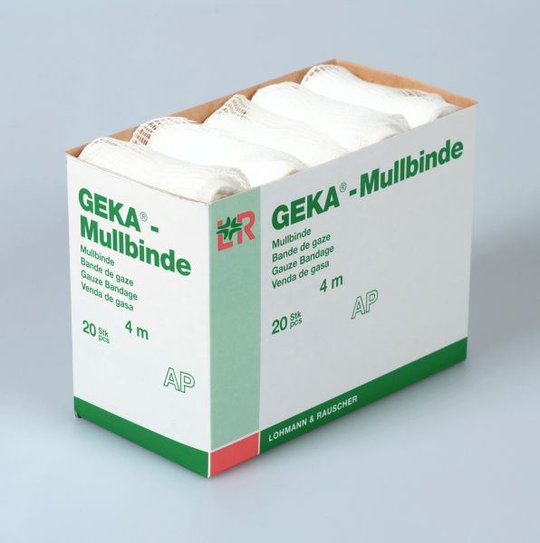 Geka® Mullbinde, starre Fixierbinde, 12cm x 4m