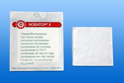 NOBATOP-steril 8 Kompressen 10x20 cm