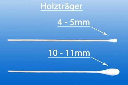 WATTESTÄBCHEN Holz 10-11 mm steril