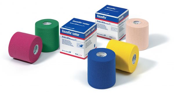 Gazofix® color Fixierbinde kohäsiv, 20m x 6cm blau