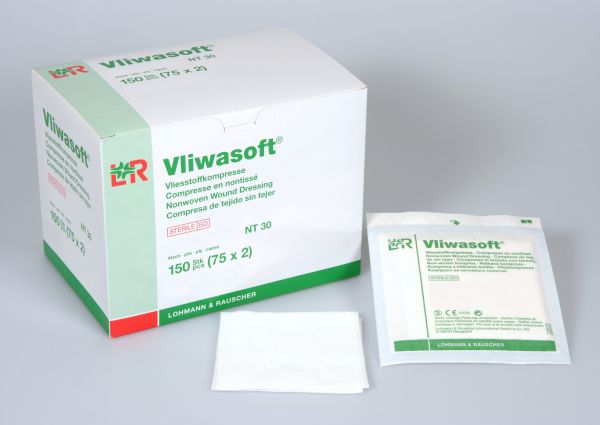 Vliwasoft® Vliesstoffkompressen, 10x20cm, 4lagig