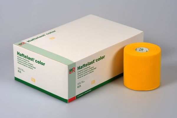 Haftelast® kohäsive Fixierbinde, 6cm x 20m, gelb