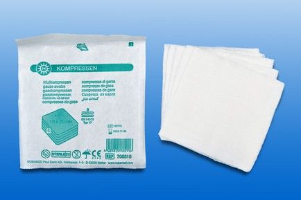 Mullkompressen 10 x 10 cm 8-fach steril