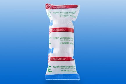 NOBATEX Mullbinden elastisch 12 cmx4 m in Folie