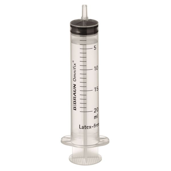 Omnifix® 20 ml, Lock-Ansatz, zentrisch, 3 tlg.
