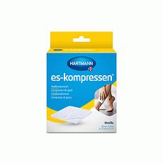 ES-Kompressen, steril, 7,5 x 7,5cm, 8f. 17fädig