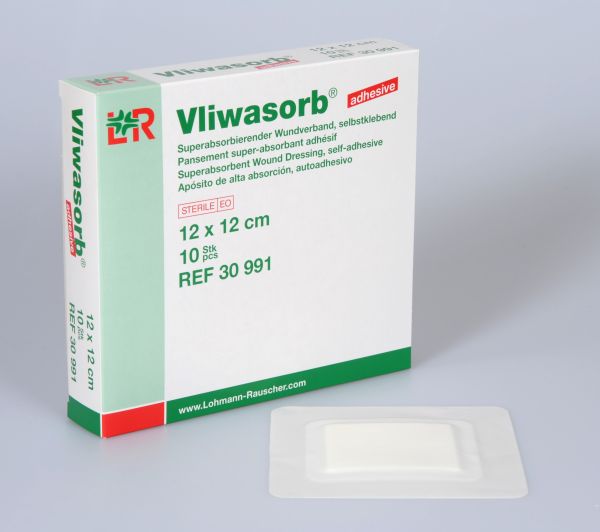 Vliwasorb® Adhesive, Kompresse, 12x 12cm, steril
