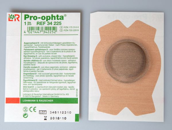Pro-ophta® Augenverband D, 10 x 7,2cm, Ø 4,6cm