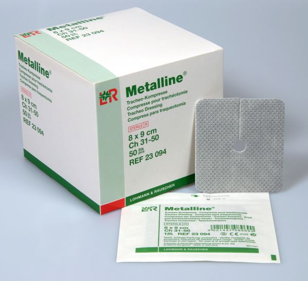 Metalline® Tracheo-Kompressen, 8 x 9cm