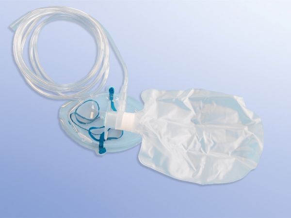 O2 Maske Erwachsene mit O2-Reservoir mit Ventil
