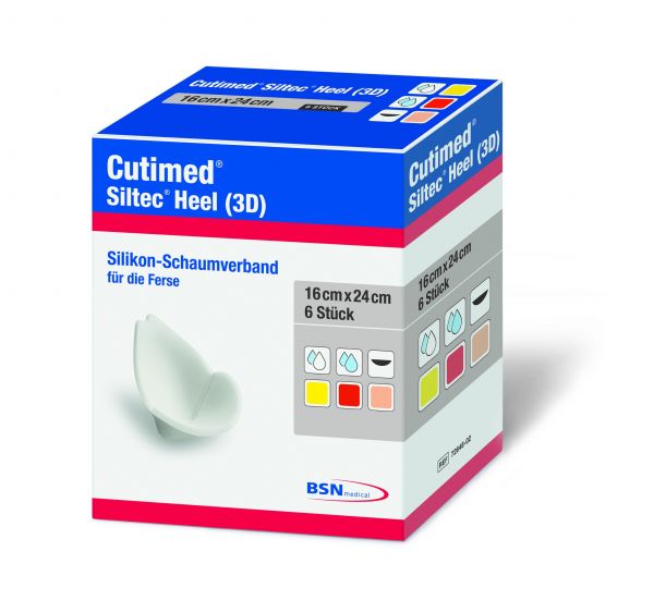 Cutimed Siltec Heel 3D 16x24 cm Kompr.