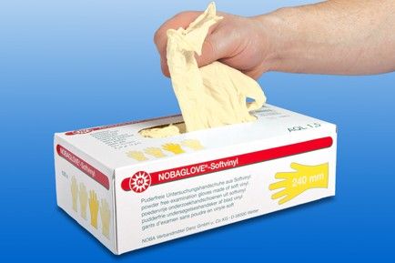 NOBAGLOVE Softvinyl Unt.Handschuhe puderfrei Gr.S