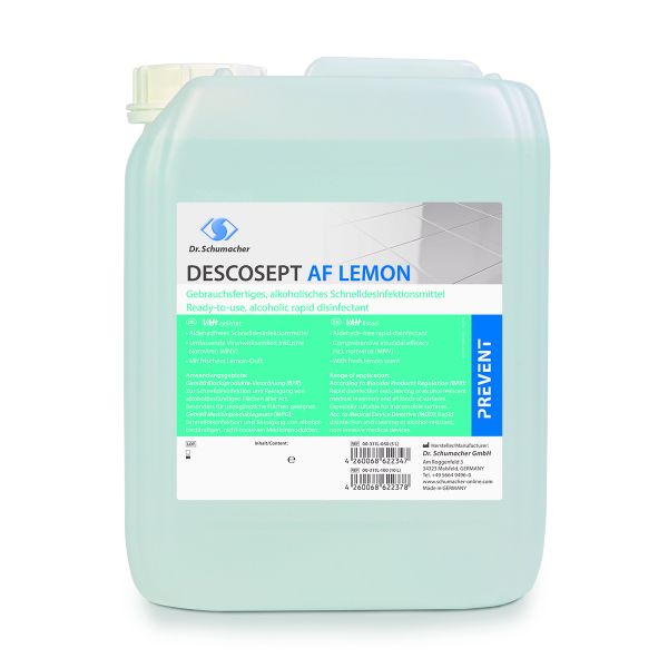 Descosept AF Lemon,Schnelldesinfektionsmittel, 5l