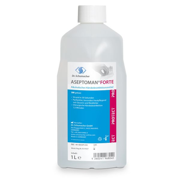 Aseptoman® Forte, alkohol. Händedesinfektion, 1l