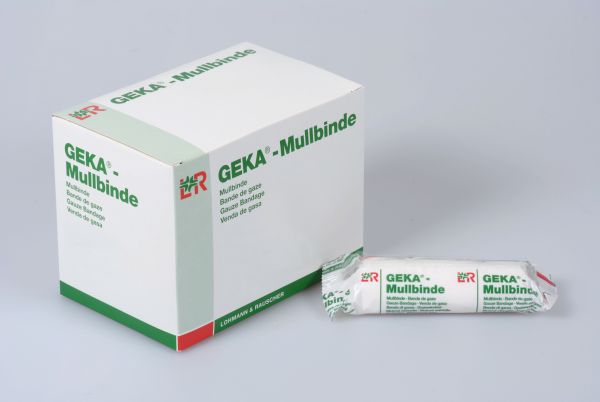 Geka® Mullbinde, starre Fixierbinde, 10cm x 4m