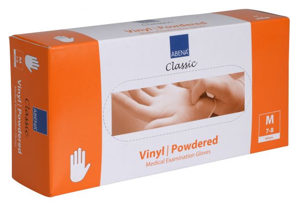 Abena® Classic Vinyl, powdered, Gr. M, weiß