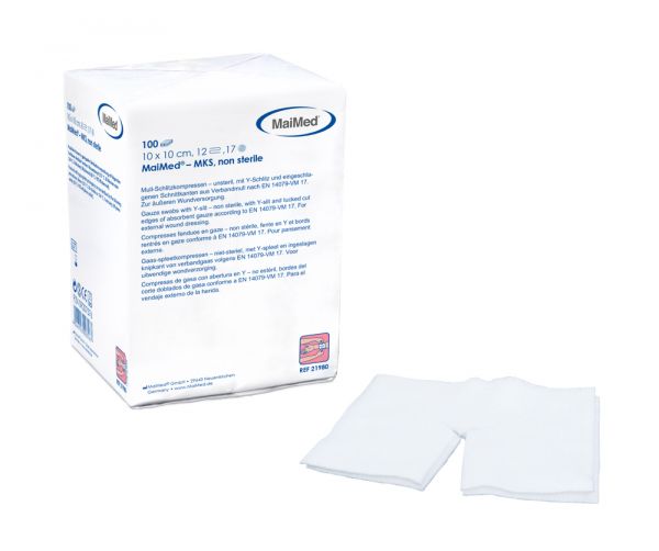 MaiMed® MK, Mull-Schlitzkomp., 5 x 5cm, steril