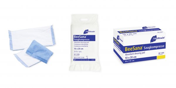 BeeSana® Saugkompresse, 20 x 40cm, steril
