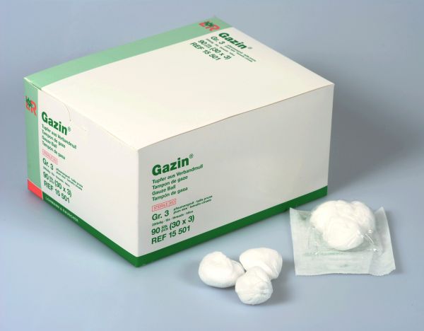 Gazin® Tupfer, pflaumengroß, steril, o. RK