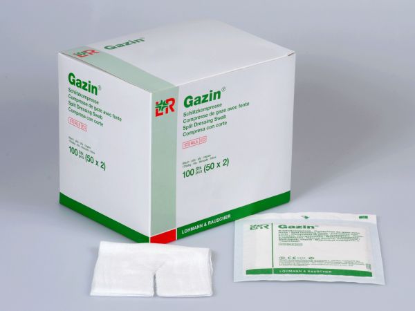 Gazin® Schlitzkompressen, 8-fach, 10 x 10cm