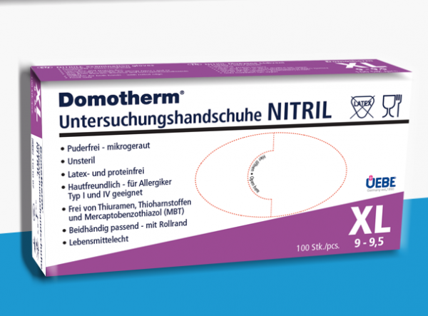 Domotherm® Nitril-Handschuhe, Gr. XL, 9-9,5