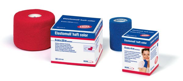 Elastomull® Haft Color, Fixierbinde, 20mx6cm, rot