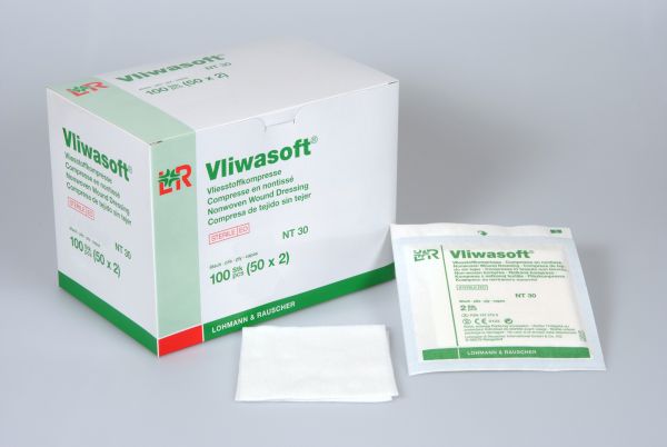 Vliwasoft® Vliesstoffkompressen, 7,5x7,5cm, 6lag.