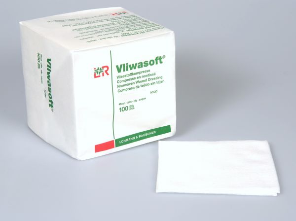 Vliwasoft® Vlieskompr., 10x10cm, unsteril, 4lagig
