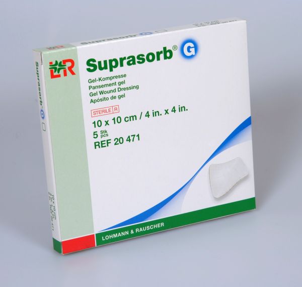 Suprasorb® G, Gel-Kompresse, 10 x 10cm, steril