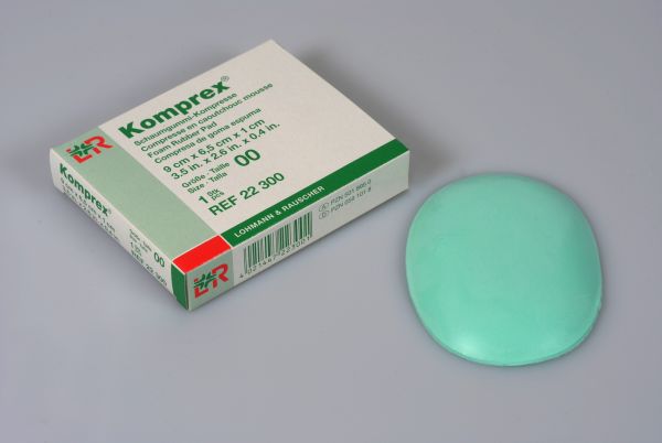 Komprex® Schaumgummi-Kompr., Gr. 00 oval, 10mm