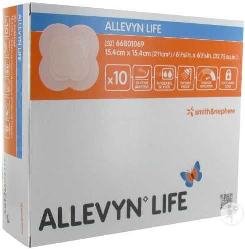 Allevyn Life, Silikon-Schaumverband, 15,4 x 15,4cm