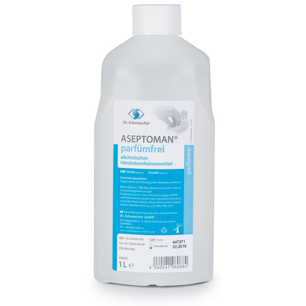 Aseptoman® parfümfrei, alk. Händedesinfekt., 1l