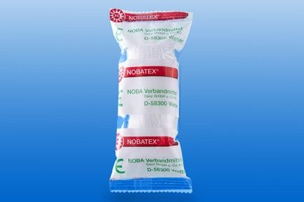 NOBATEX Mullbinden elastisch 10 cmx4 m in Folie