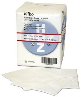 Vliko Vlieskompressen, 10cm x 20cm, 4-fach