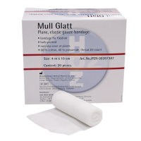 HOZ Mull Glatt, elastische Mullbinde, 4m x 10cm