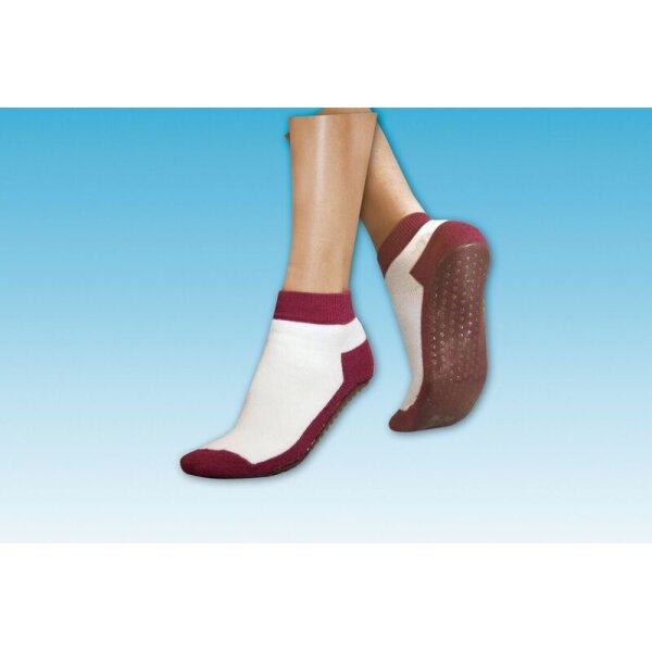 SUPRIMA Anti Rutsch Socken Gr.39/42 bordeaux