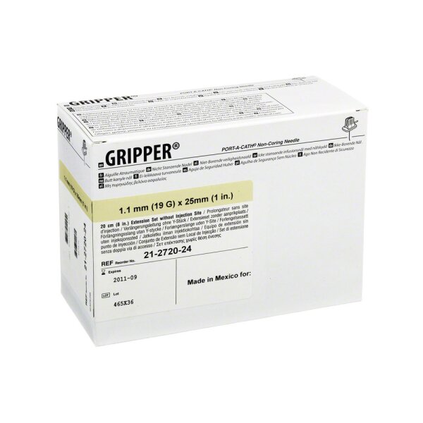 Deltec® Gripper® Kanülen, 19G, 25,4mm