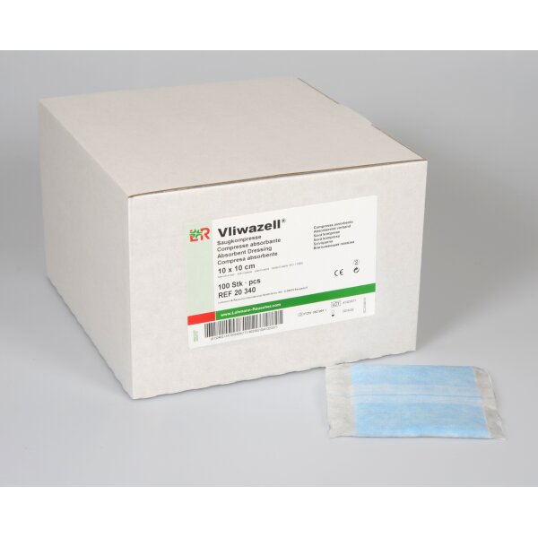 Vliwazell® Universalkompresse, 10 x 10cm, unsteril