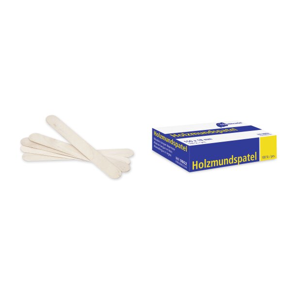 Meditrade® Holzmundspatel, 150 x 18mm, unsteril