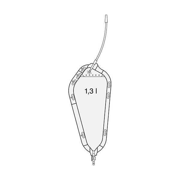 SAUER-Rollibeutel - mit Drehhahn 1,3l - L=22cm