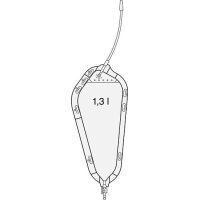 SAUER-Rollibeutel - mit Drehhahn 1,3l - L=22cm